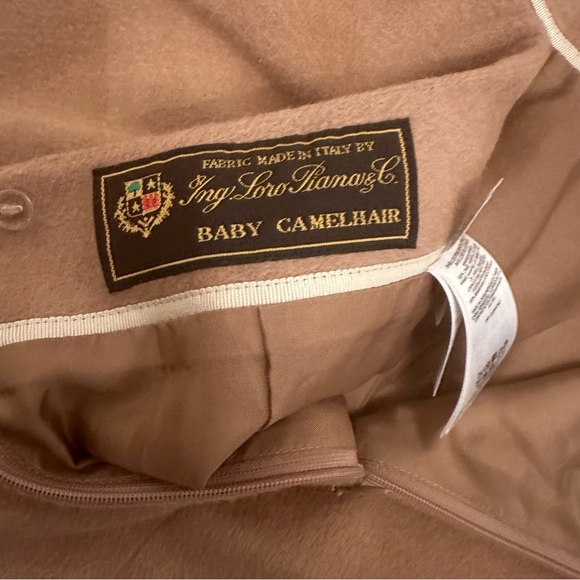 BROOKS BROTHERS LORO PIANA camel Hair Skirt Made In Italy Size 4P # - Picture 10 of 13